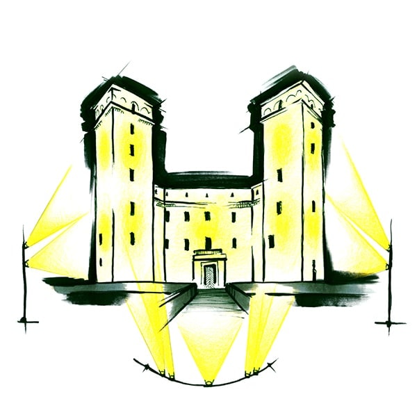 Lighting Show: Illuminazione Castello | bulbus Lighting Studio | Torino