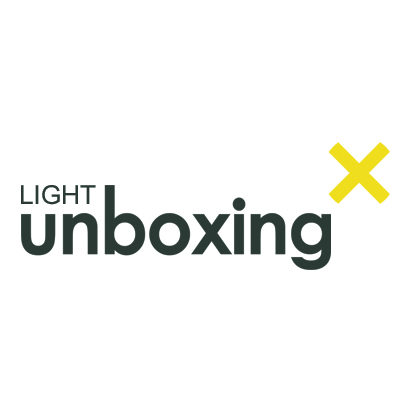 Il logo di bulbus light unboxing che compie un anno